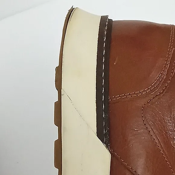 Allen Edmonds Sneakers Men's Size 8.5 D A-Trainers Brown Lace Up Leather Pre-own