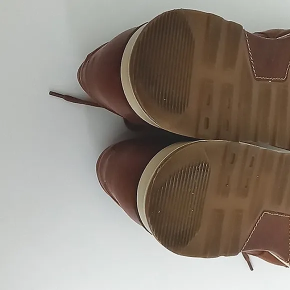 Allen Edmonds Sneakers Men's Size 8.5 D A-Trainers Brown Lace Up Leather Pre-own