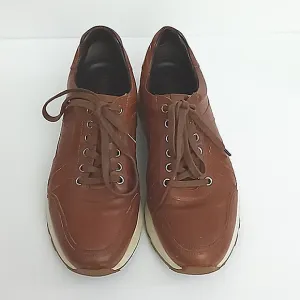 Allen Edmonds Sneakers Men's Size 8.5 D A-Trainers Brown Lace Up Leather Pre-own