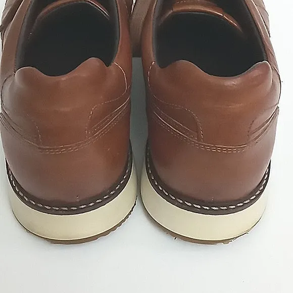 Allen Edmonds Sneakers Men's Size 8.5 D A-Trainers Brown Lace Up Leather Pre-own