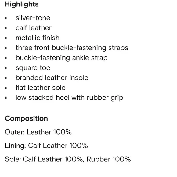 Alohas Luke Shimmer Silver Strappy Ballet Flat size 37 / 6.5