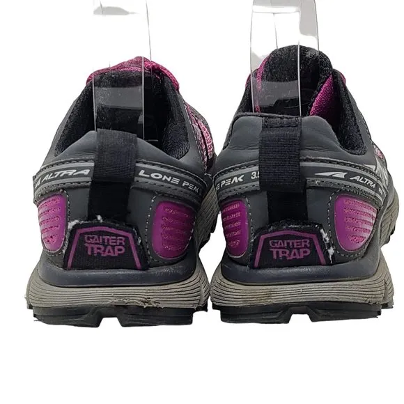 ALTRA Lone Peak 3.5 Trail Running Shoes Purple Gray AFW1755F-1 Women's US 6