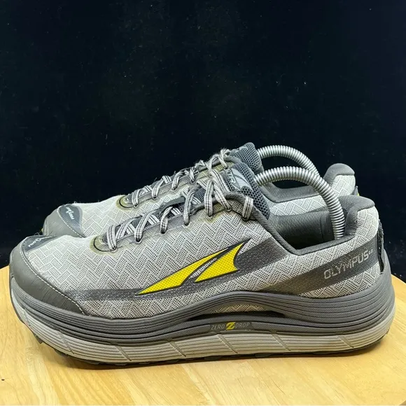 Altra Olympus 2.0 Mens Running Shoes Gray Size 9 Vibram Hiking Trail Sneakers