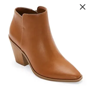 a.n.a Womens Dutch Stacked Heel BootiesSize:‎ 11. Color: Brown