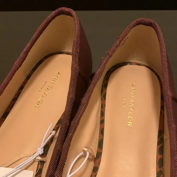 ANN TAYLOR‎ FACTORY Pointy Flat Shoes in Burgundy