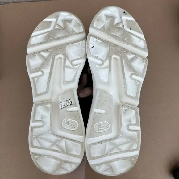 Anthropologie Black Platform Cross Sport Sandal Shoes Women's Size US 10/10.5 41