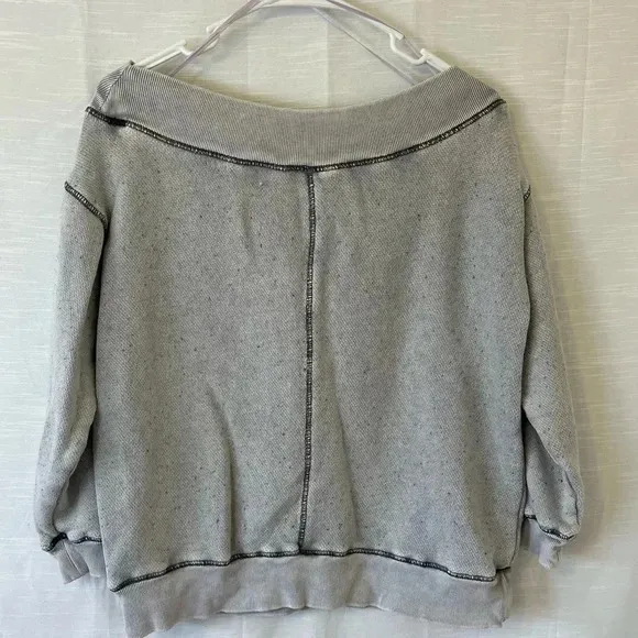 Anthropologie Pilcro off the shoulder slouchy sweatshirt