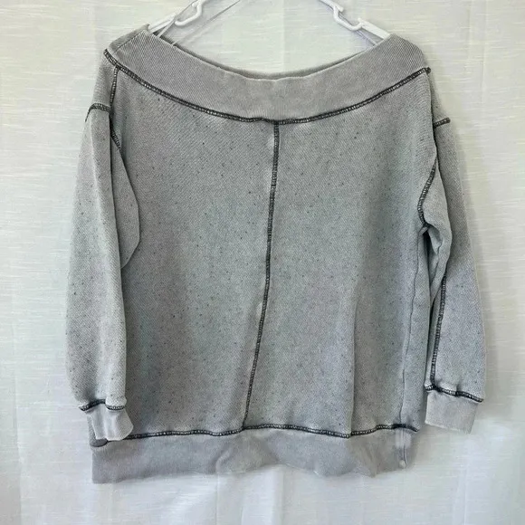 Anthropologie Pilcro off the shoulder slouchy sweatshirt