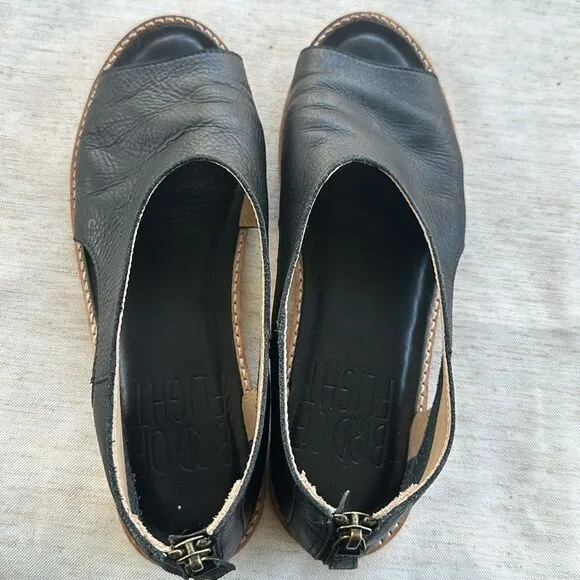 Anthropologie Bird Of Flight Leather Flat Shoes 7.5