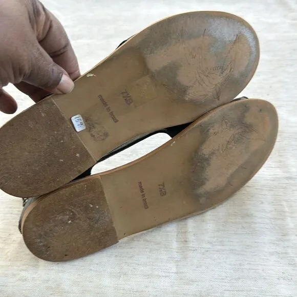 Anthropologie Bird Of Flight Leather Flat Shoes 7.5
