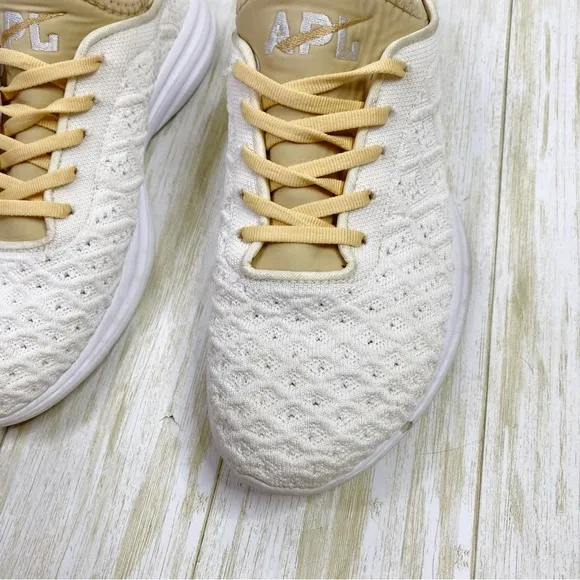 APL TechLoom Phantom Sneakers in White / Caramel