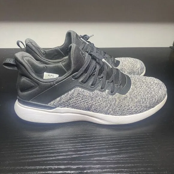 APL Techloom Tracer Mens Size 7 Black Gray Running Shoes Sneakers