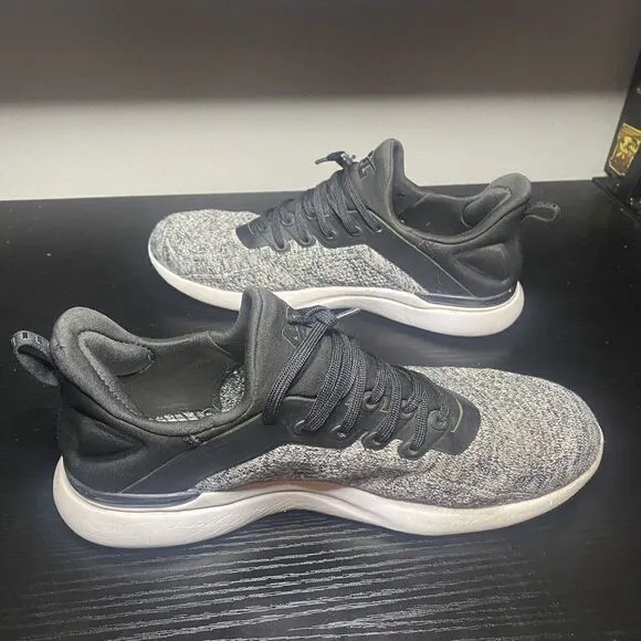 APL Techloom Tracer Mens Size 7 Black Gray Running Shoes Sneakers