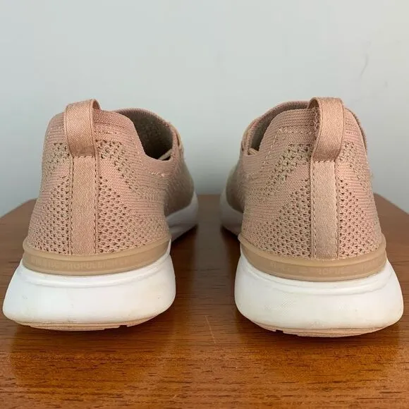 APL women’s metallic rose dust techloom breeze knit sneakers size 7