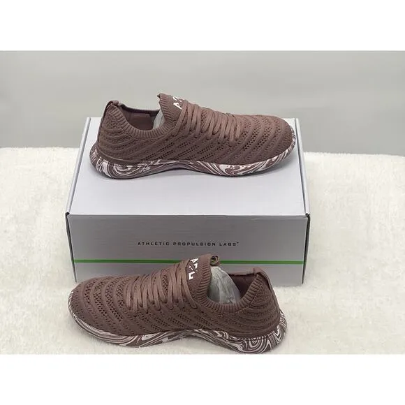 APL Womens Techloom Wave Running Shoes Sneakers Size 8 Beechwood/White/Marble