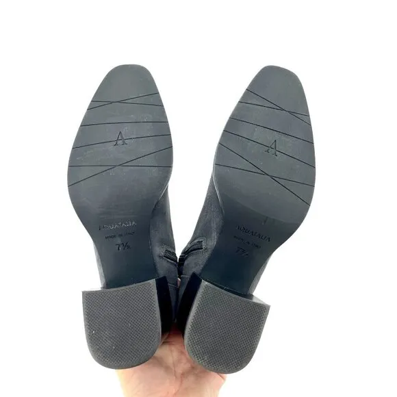 Aquatalia Tilly Grey Suede Leather Water Resistant Ankle Booties 7.5 $450