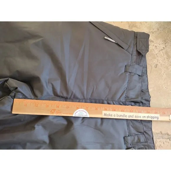 Arctic Quest Snow Pants Man's Large Gray Ski Boot Gaiters Water Resistant Cargo