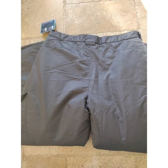 Arctic Quest Snow Pants Man's Large Gray Ski Boot Gaiters Water Resistant Cargo