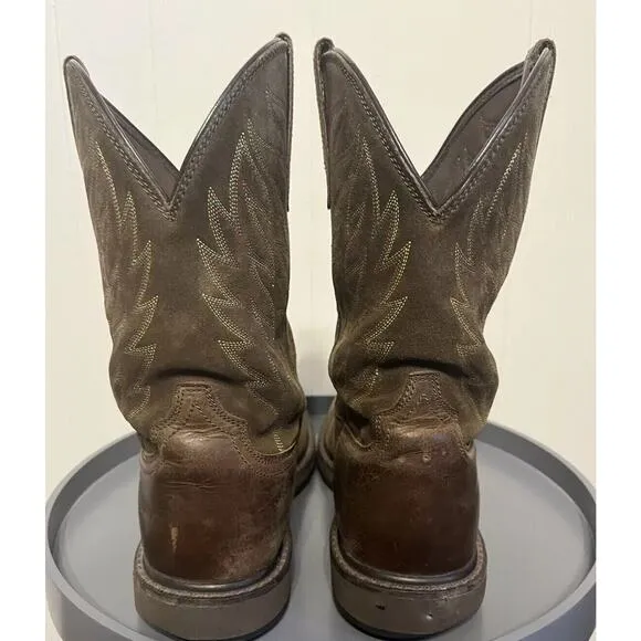 Ariat Boots Square Toe Brown Leather Men’s Size 12EE