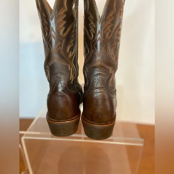 Ariat Heritage Roughstock Western Boot Brown Oiled Rowdy Mens 7.5B
