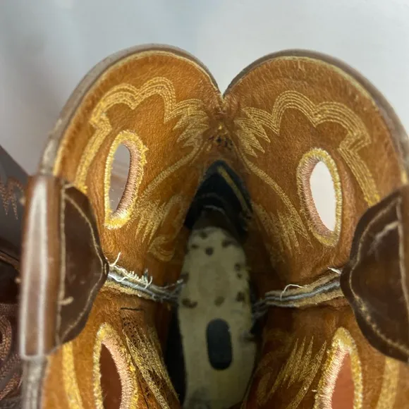 Ariat Heritage Roughstock Western Boot Brown Oiled Rowdy Mens 7.5B