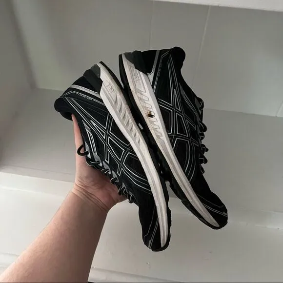 Asics Black Gel Sileo Mesh Upper Running Sneakers