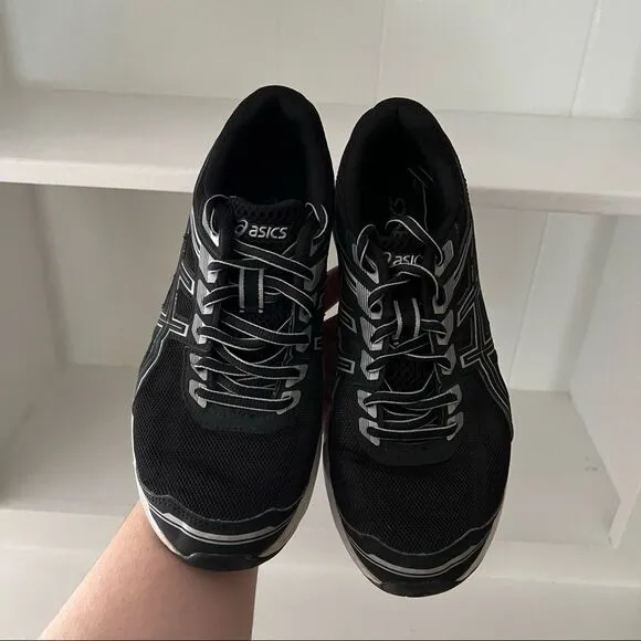 Asics Black Gel Sileo Mesh Upper Running Sneakers