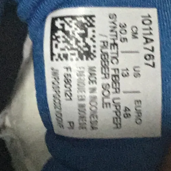 Asics Blue and Orange Sneakers