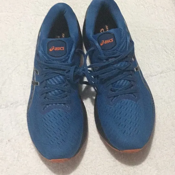 Asics Blue and Orange Sneakers