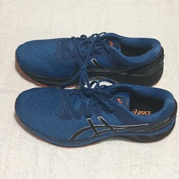 Asics Blue and Orange Sneakers