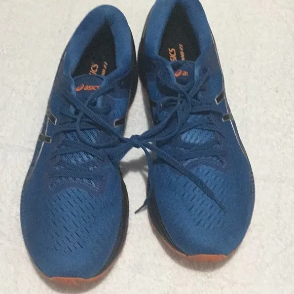 Asics Blue and Orange Sneakers