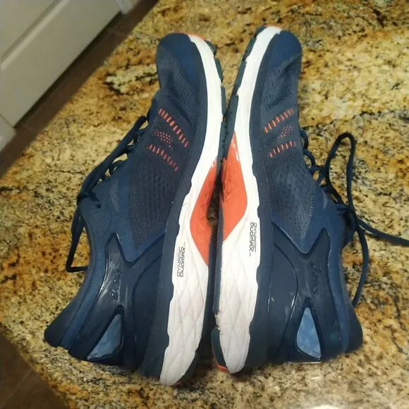 Asics Gel Kayano 24 Blue Running Shoes Sneakers T749N Men's Size 12