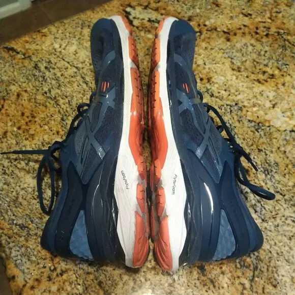 Asics Gel Kayano 24 Blue Running Shoes Sneakers T749N Men's Size 12