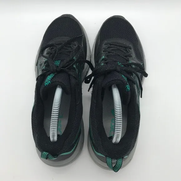 Asics Gel-Venture 8 Running Shoes 1012B230 Women's size 8.5 Black Teal Sneakers