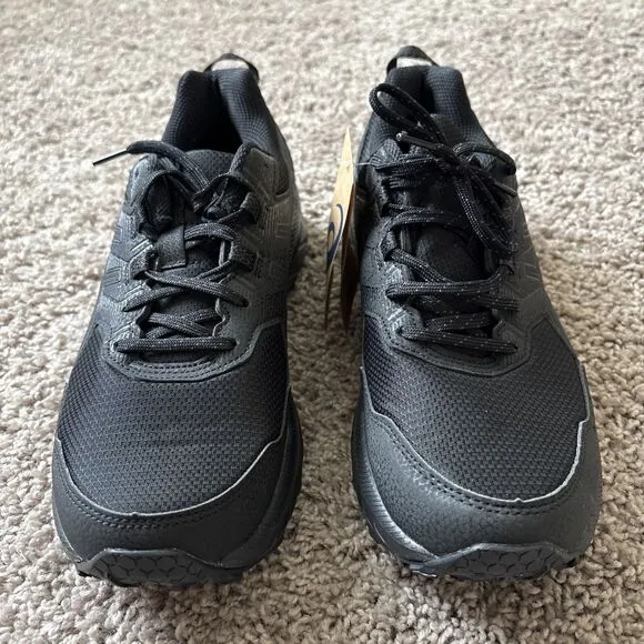 ASICS Gel Venture 9 Trail Running Shoes Sneakers Mens Size 9 Black / Black New