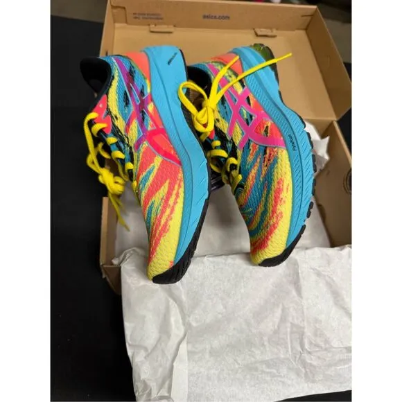 Asics GT-1000 12 Vibrant Yellow Hot Pink Running Shoes Sneakers 7.5