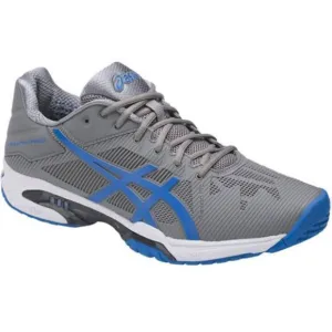 Asics Men's GEL-Solution Speed‎ 3 Tennis Shoes Gray Blue E600N Size 7.5 Athletic