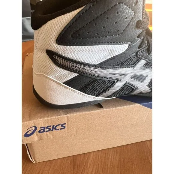 Asics Mens Matflex 6 Wrestling Shoes Black Silver White Size US 9 1081A021 NEW!