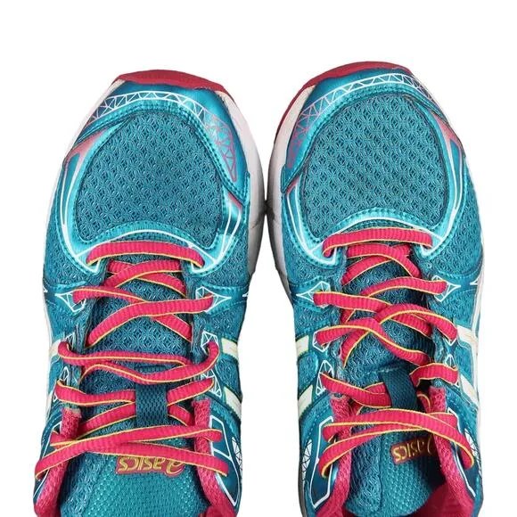 Asics Shoes Womens 9 Athletic Gel Exalt 2 Running Trainers Sport Comfort Blue