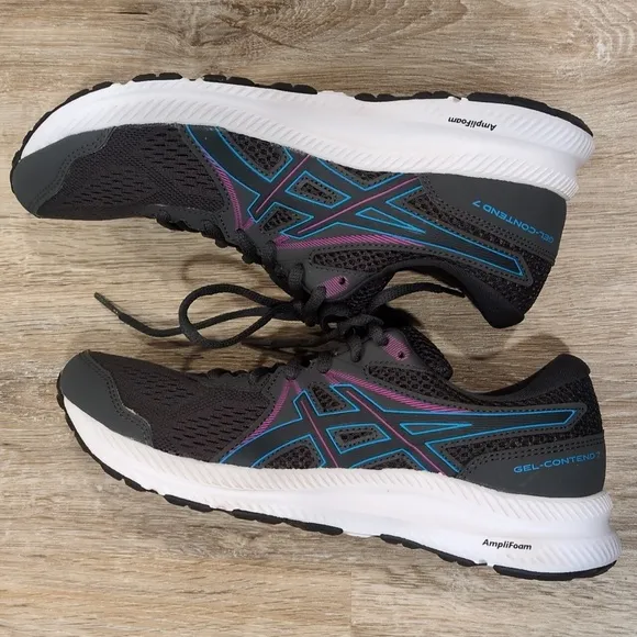 Asics Women's Black/Charcoal Gray Athletic Shoes Size 8.5  ❇️♦️Like NEW!!!♦️❇️