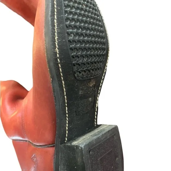 Avonite Oil Resistant Cowboy Western Boots Man Made Leather