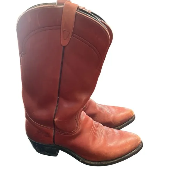 Avonite Oil Resistant Cowboy Western Boots Man Made Leather