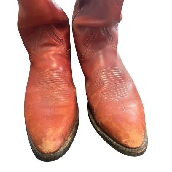 Avonite Oil Resistant Cowboy Western Boots Man Made Leather