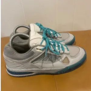 Axion Complex Low Skate Shoes Teal and Gray Skateboard Sneakers  Size Mens 7