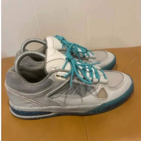 Axion Complex Low Skate Shoes Teal and Gray Skateboard Sneakers  Size Mens 7