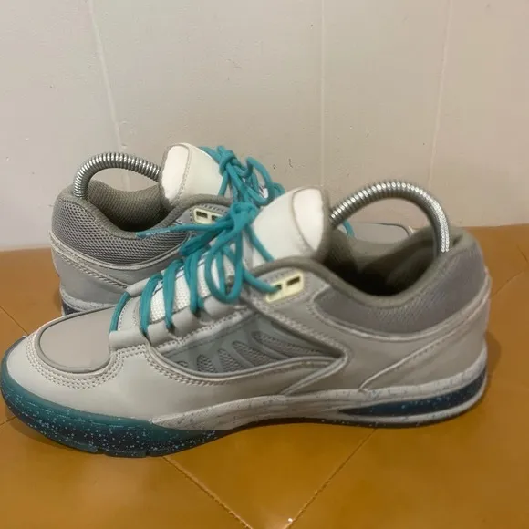Axion Complex Low Skate Shoes Teal and Gray Skateboard Sneakers  Size Mens 7