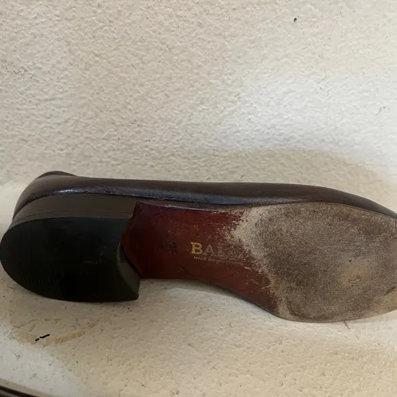 Bally Mens Brown lether loafers Dress Shoes size 10.5M‎ flat Shoes Narrow Read