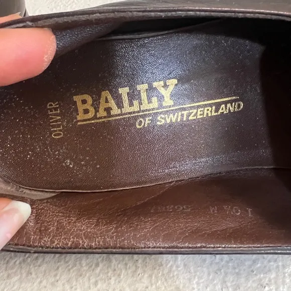 Bally Mens Brown lether loafers Dress Shoes size 10.5M‎ flat Shoes Narrow Read