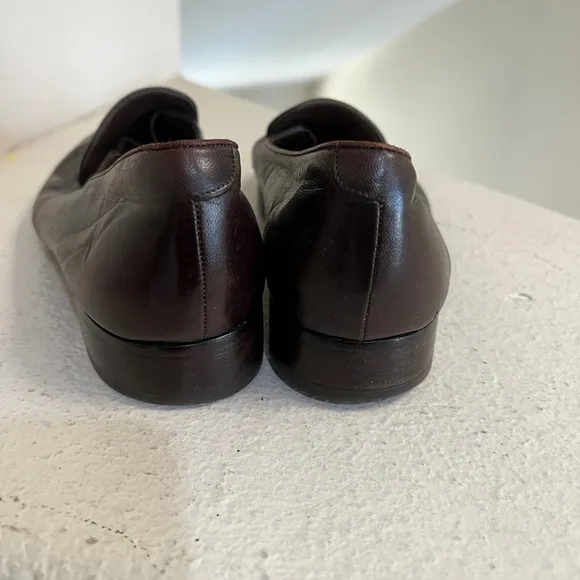 Bally Mens Brown lether loafers Dress Shoes size 10.5M‎ flat Shoes Narrow Read