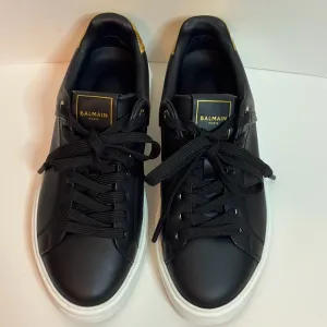 BALMAIN BLACK AND GOLD WOMENS SNEAKERS SIZE 6